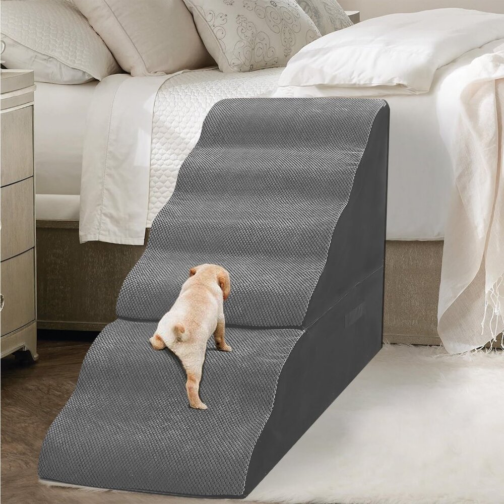MALOROY Dog Stairs for High Beds 30-36 inches Tall,